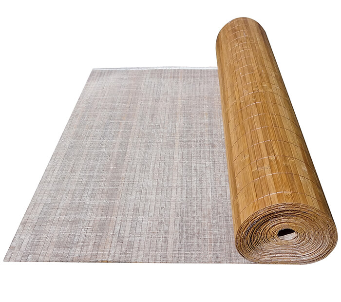 Бамбуковое полотно с нитью ламель 12мм, тон 1, шир. 1,8 м.